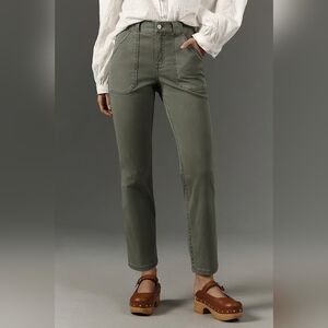 Sanctuary x Anthropologie Sculpted Hayden Pants in Green, Size 28, EUC